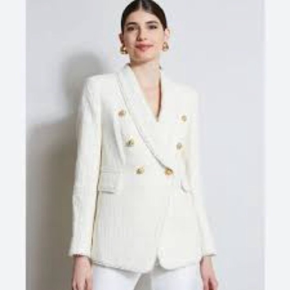 Jason Wu Tweed Double Breasted Blazer